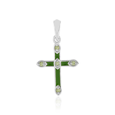 Peridot-Silberanhänger
