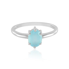 Aqua-Chalzedon-Silberring