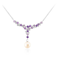 Amethyst--Silbercollier