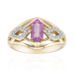 Pinkfarbener Madagaskar-Saphir-Goldring (Rifkind 1894 Collection)