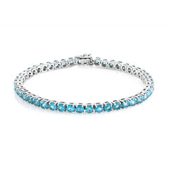 Paraibafarbener Topas-Silberarmband