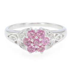 Pinkfarbener Ceylon-Saphir-Silberring
