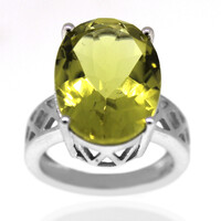 Ouro Verde-Quarz-Silberring