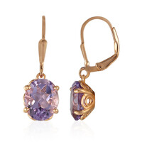 Bolivianischer Amethyst-Silberohrringe