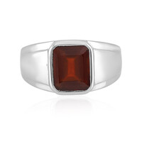 Hessonit-Granat-Herren-Silberring