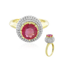 Pinkfarbener Madagaskar-Saphir-Goldring (de Melo)