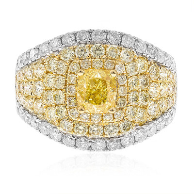 Gelber SI2 Diamant-Goldring (CIRARI)