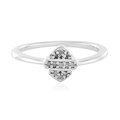 I2 (I) Diamant-Silberring