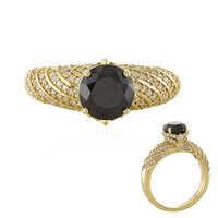 Schwarzer Brillant-Goldring (de Melo)