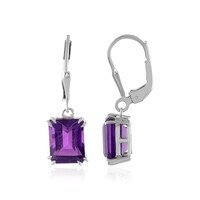 Marokkanischer Amethyst-Silberohrringe