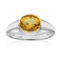 Gelber Beryll-Platinring