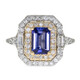AAA-Tansanit-Goldring (CIRARI)