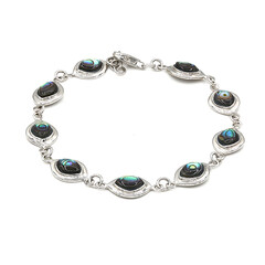 Abalone-Muschel-Silberarmband (Art of Nature)