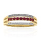 Roter Beryll-Goldring