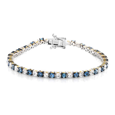 Aquamarin-Silberarmband (Gems en Vogue)