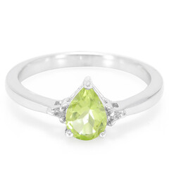 Mandschurischer Peridot-Silberring