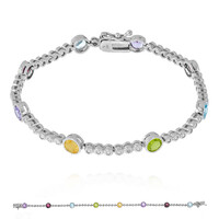 Edelstein-Silberarmband
