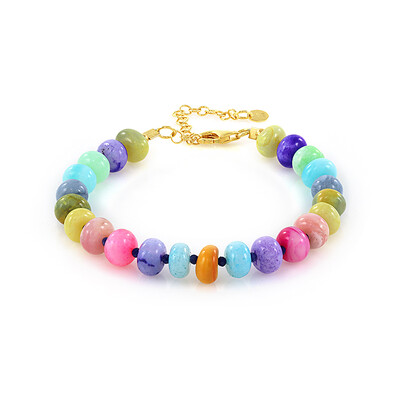Äthiopischer Opal-Silberarmband