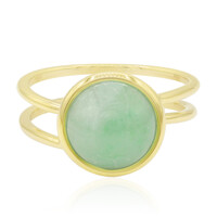 Grüner Jadeit-Goldring