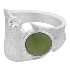 Jade-Silberring
