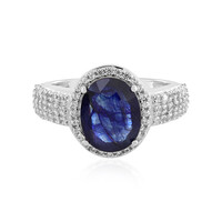 Blauer Madagaskar-Saphir-Silberring
