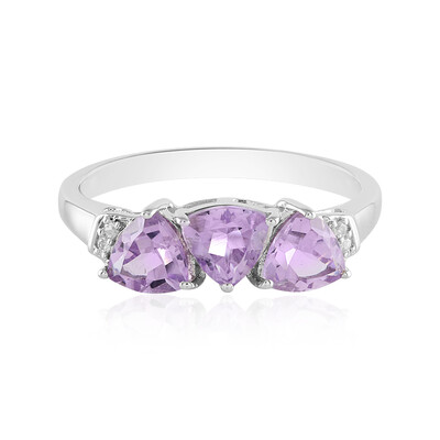 Lavendel-Amethyst-Silberring