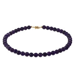 Sambia-Amethyst-Silberhalskette