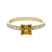 Gelber Zirkon-Goldring (Adela Gold)