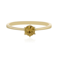 Gelber Zirkon-Goldring