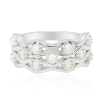 Australischer Opal-Silberring