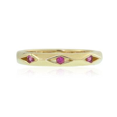AAA-Brasilianischer Rubellit-Goldring (de Melo)
