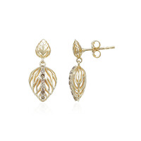 I1 Champagner-Diamant-Goldohrringe (Ornaments by de Melo)