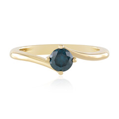 Blauer I2 Brillant-Goldring