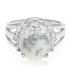Dendriten-Achat-Silberring