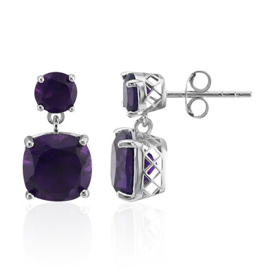 Marokkanischer Amethyst-Silberohrringe
