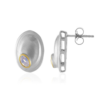 Welo-Opal-Silberohrringe (MONOSONO COLLECTION)