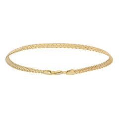 375er Gelbgold-Zopfarmband - 1,5 g - 19 cm