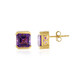 Sibirischer Amethyst-Silberohrringe
