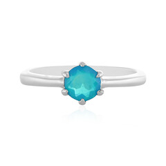 Äthiopischer Blauer Opal-Silberring