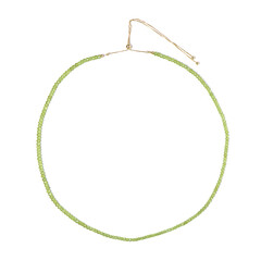 Peridot-Silberhalskette