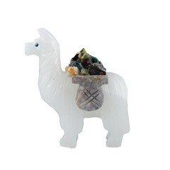 Alabaster-Kalzit-Lama