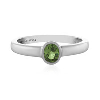 Russischer Demantoid-Silberring
