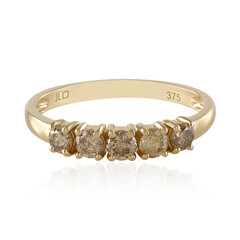 I2 Schokoladen-Brillant-Goldring