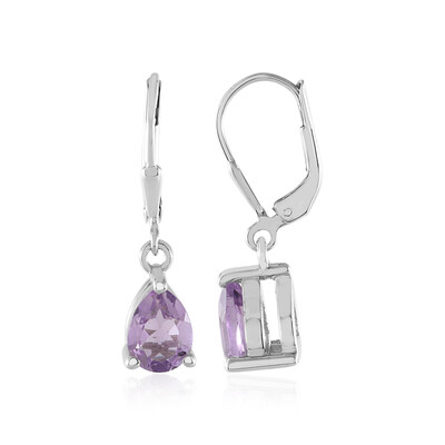 Lavendel-Amethyst-Silberohrringe