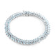Himmelblauer Topas-Silberarmband