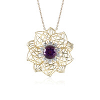 Sambia-Amethyst-Goldcollier (Ornaments by de Melo)