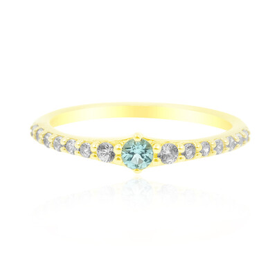 Nigerianischer Paraiba-Turmalin-Goldring