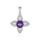 Sibirischer Amethyst-Silberanhänger