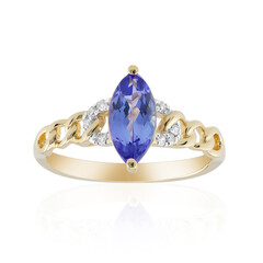 AAA-Tansanit-Goldring (CIRARI)