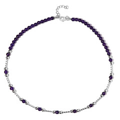 Amethyst-Silberhalskette